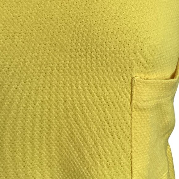 Laura Leigh Ltd Intimates Textured Knit Dress Sz M Yellow #27S - Picture 5 of 8